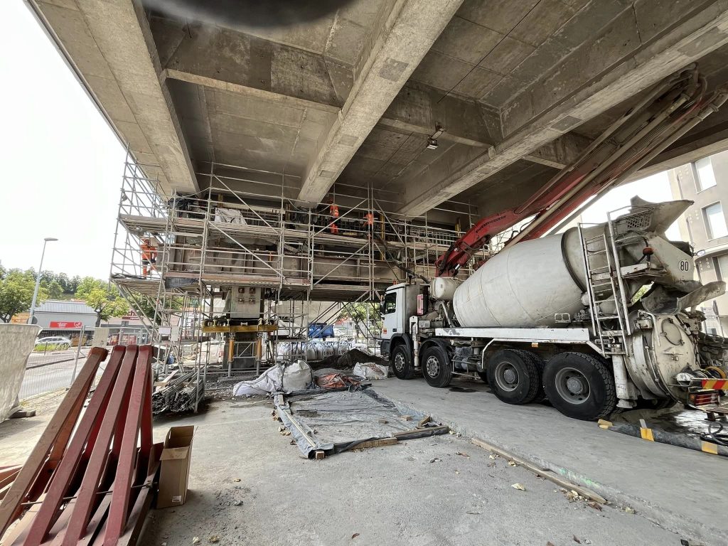 Travaux viaduc St Jacques Clermont-Ferrand